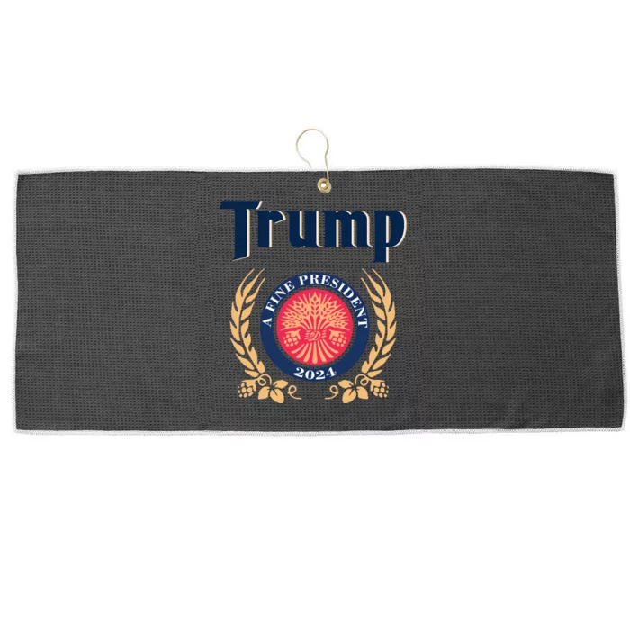 Trump A Fine President 2024 Large Microfiber Waffle Golf Towel