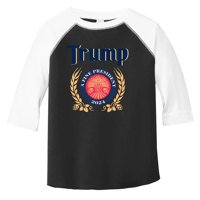 Trump A Fine President 2024 Toddler Fine Jersey T-Shirt