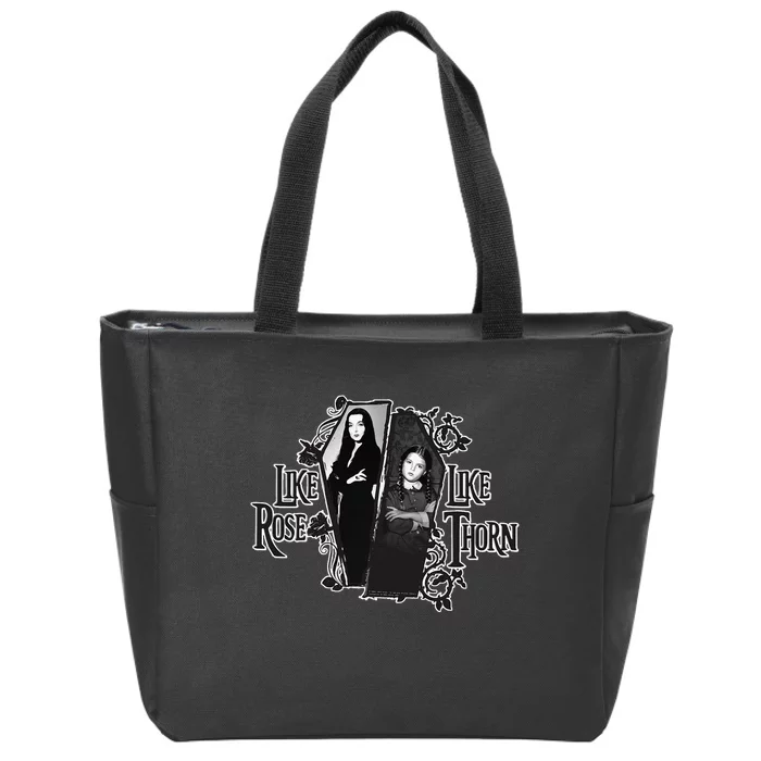 The Addams Family TV Series – Mothers Day Morticia Wednesday Zip Tote Bag