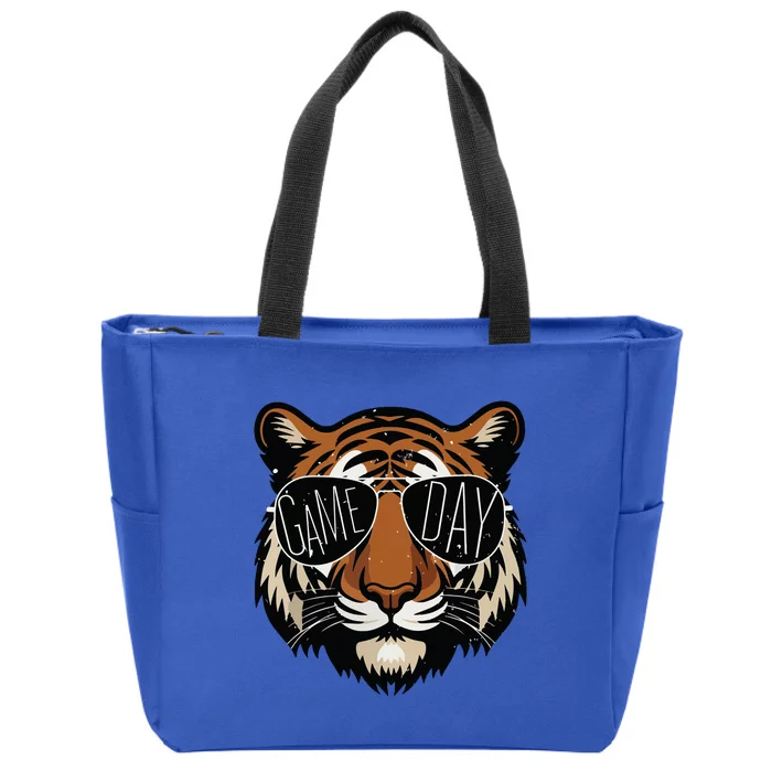 Touchdown American Football Game Day Thanksgiving Tiger Cool Zip Tote Bag