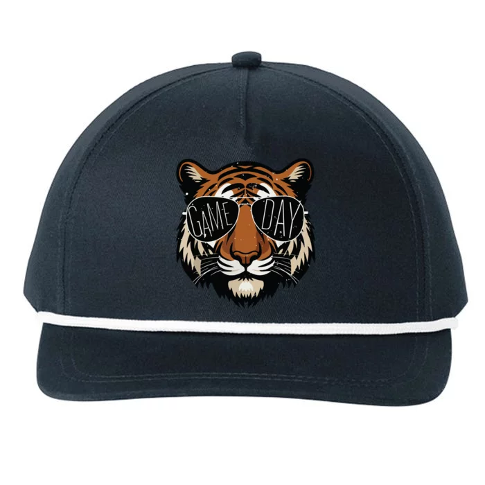 Touchdown American Football Game Day Thanksgiving Tiger Cool Snapback Five-Panel Rope Hat