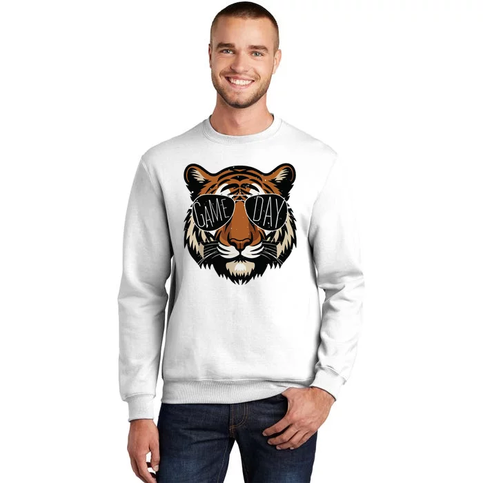 Touchdown American Football Game Day Thanksgiving Tiger Cool Sweatshirt