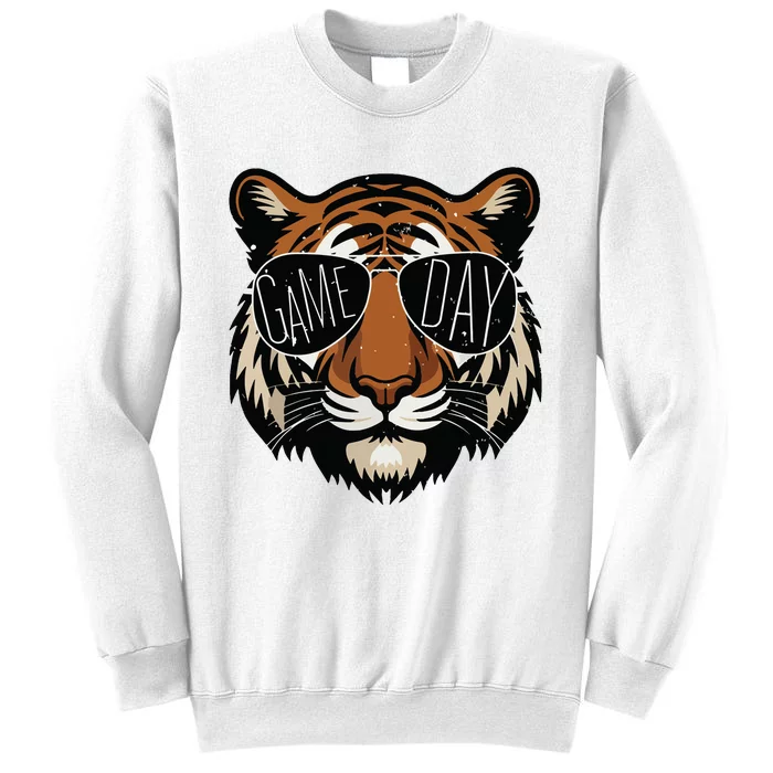 Touchdown American Football Game Day Thanksgiving Tiger Cool Sweatshirt