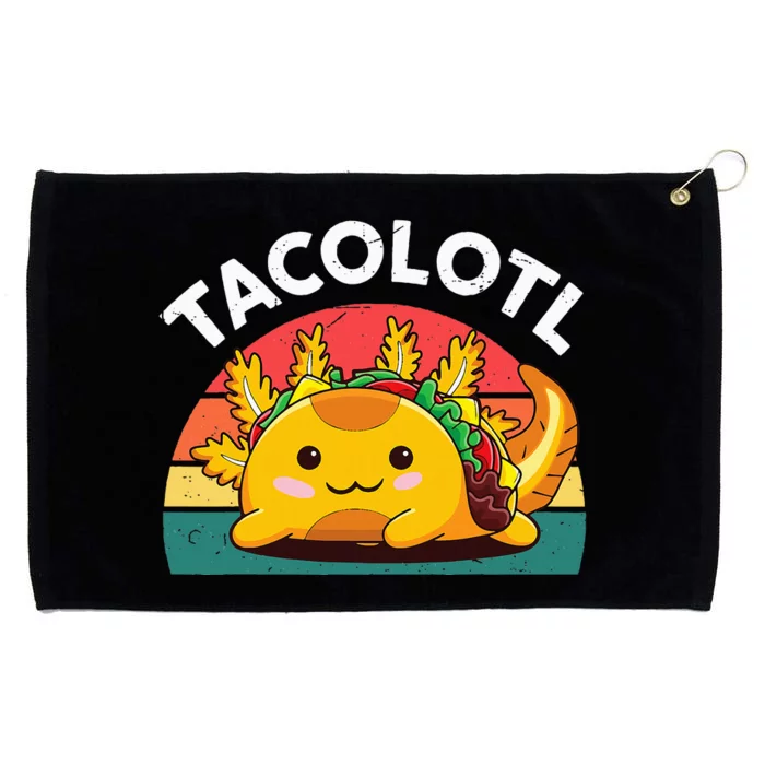 Taco Axolotl Funny Taco Tuesday Mexican Grommeted Golf Towel