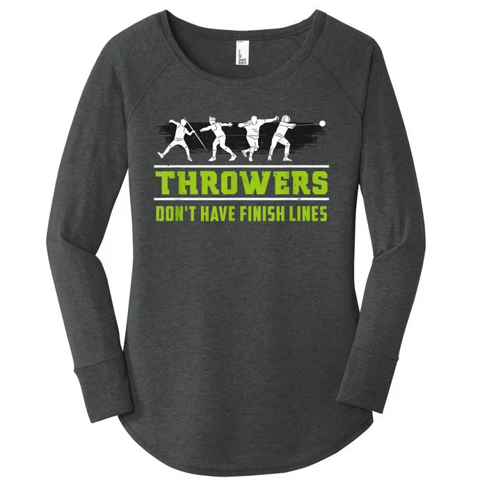 Track And Field Throwing Shot Put Outfit Finish Line Women's Perfect Tri Tunic Long Sleeve Shirt