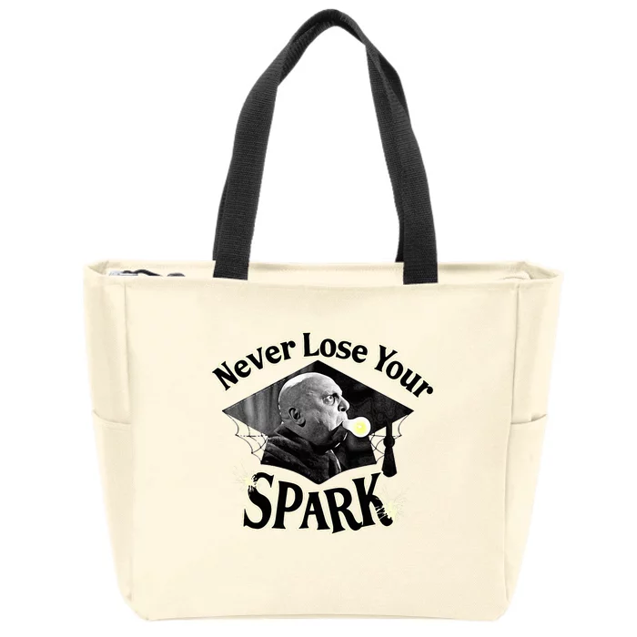 The Addams Family Tv Series – Uncle Fester Graduation Spark Zip Tote Bag