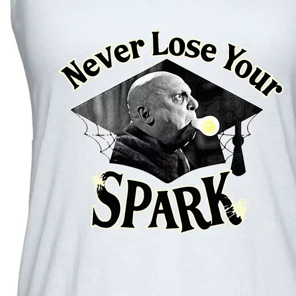 The Addams Family Tv Series – Uncle Fester Graduation Spark Ladies Essential Flowy Tank