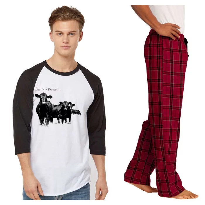 Thank A Farmer Gift Raglan Sleeve Pajama Set