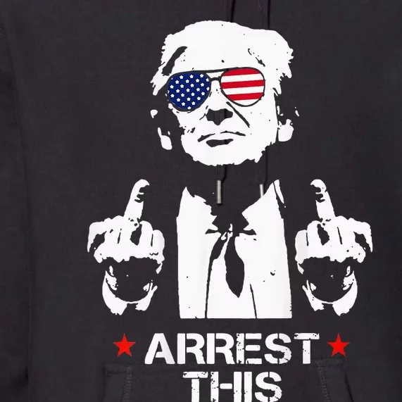 Trump Arrest Funny Premium Hoodie