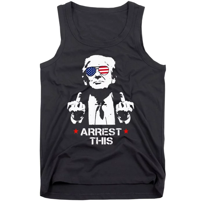 Trump Arrest Funny Tank Top