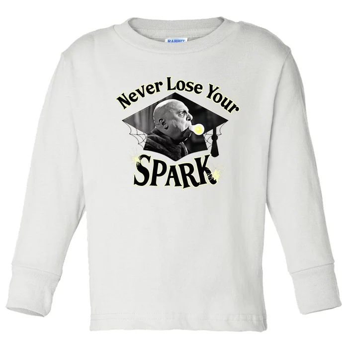 The Addams Family Tv Series – Uncle Fester Graduation Spark Toddler Long Sleeve Shirt