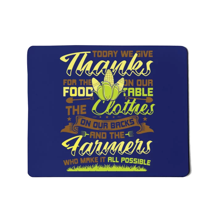 Thank A Farmer Appreciation Day Farmland Ranch Farmers Mousepad