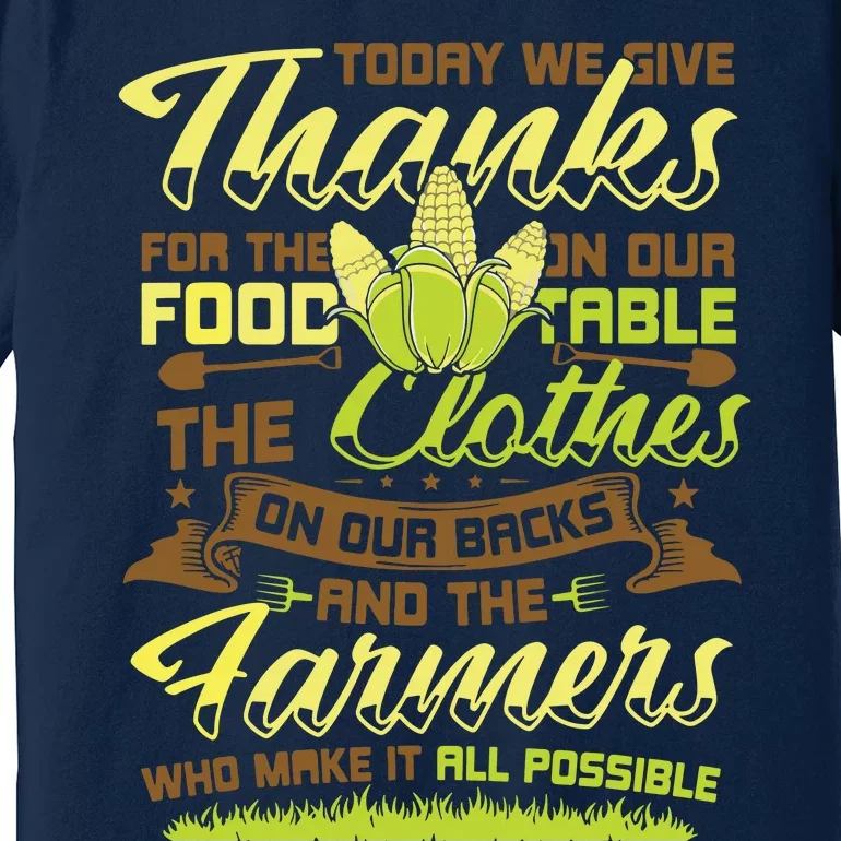 Thank A Farmer Appreciation Day Farmland Ranch Farmers Premium T-Shirt