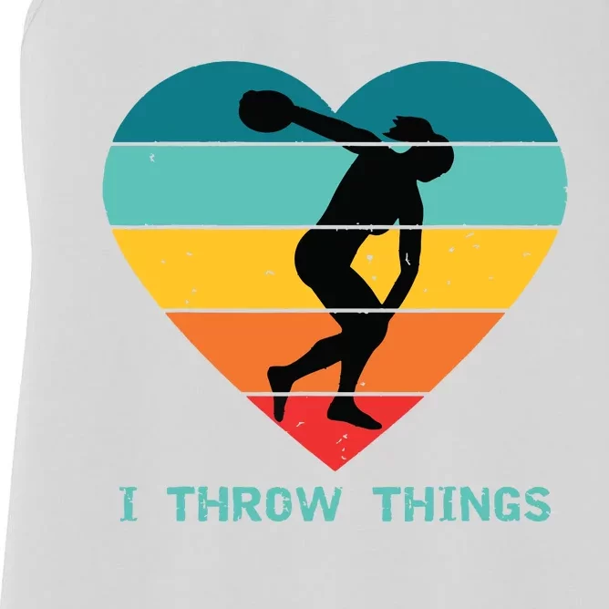 Track And Field Women Discus Thrower Women's Racerback Tank