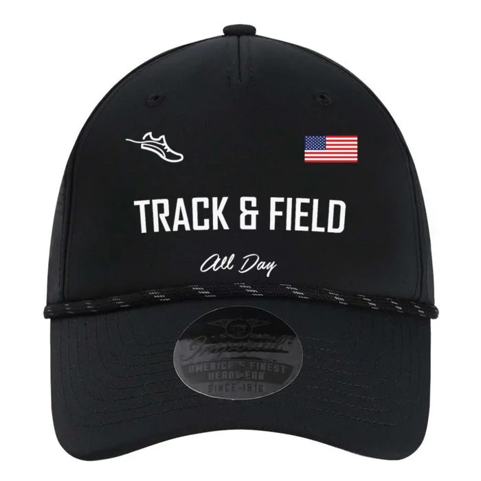 Track And Field Gifts Track Field All Day Usa Flag Performance The Dyno Cap