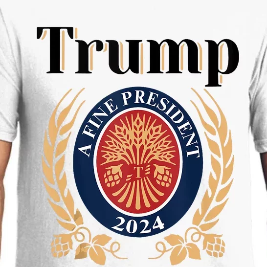 Trump A Fine President 2024 Re Election 2024 Pajama Set