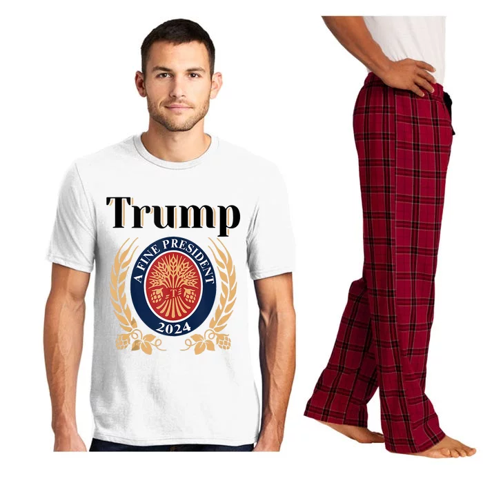 Trump A Fine President 2024 Re Election 2024 Pajama Set