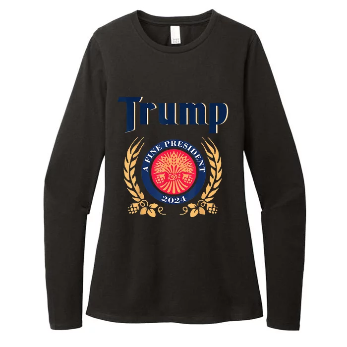 Trump A Fine President 2024 Take America Back Election Womens CVC Long Sleeve Shirt