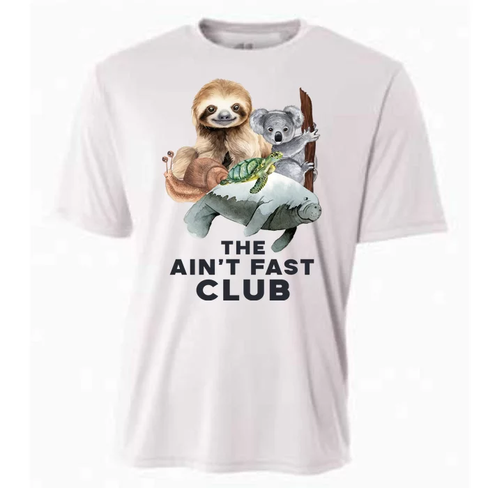 The Aint Fast Club Funny Cute Slow Animal Cooling Performance Crew T-Shirt