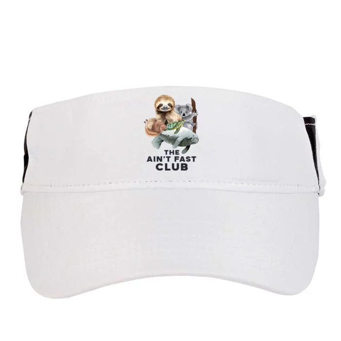 The Aint Fast Club Funny Cute Slow Animal Adult Drive Performance Visor