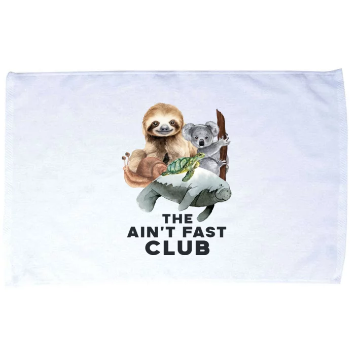 The Aint Fast Club Funny Cute Slow Animal Microfiber Hand Towel