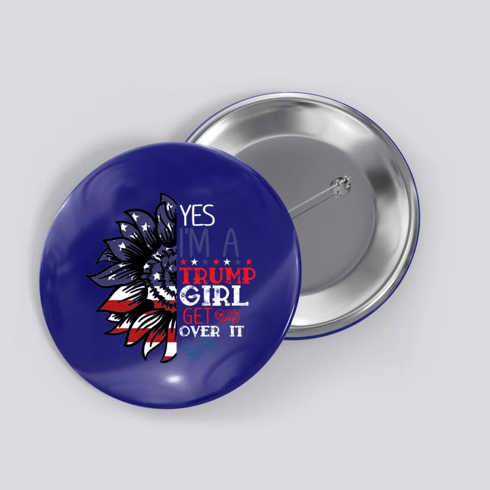 Th America Flag Sunflower Trump Costume 2020 Election Cute Gift Button