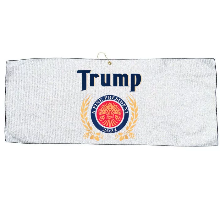 Trump A Fine President 2024 Large Microfiber Waffle Golf Towel