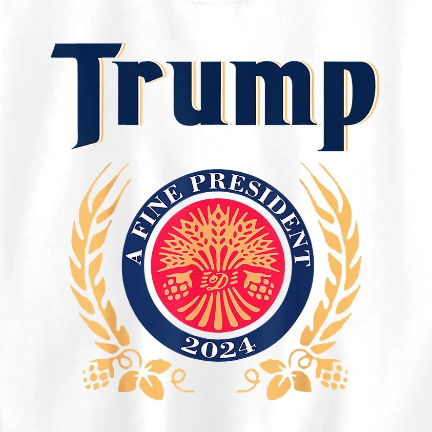 Trump A Fine President 2024 Kids Sweatshirt