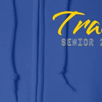 Track And Field Track Senior 2025 Gift Full Zip Hoodie