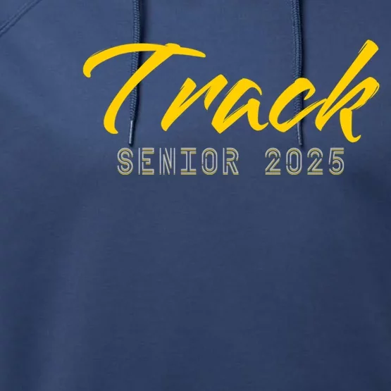 Track And Field Track Senior 2025 Gift Performance Fleece Hoodie