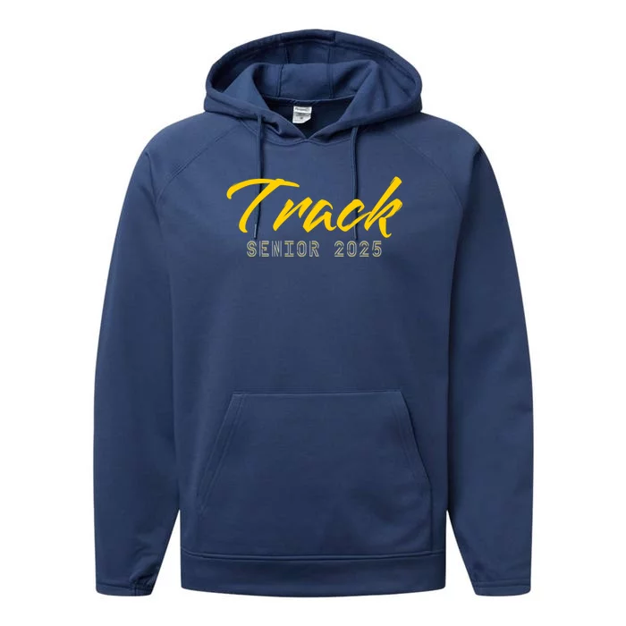 Track And Field Track Senior 2025 Gift Performance Fleece Hoodie