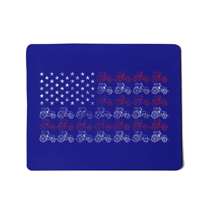 Tractor American Flag Farmer Mousepad