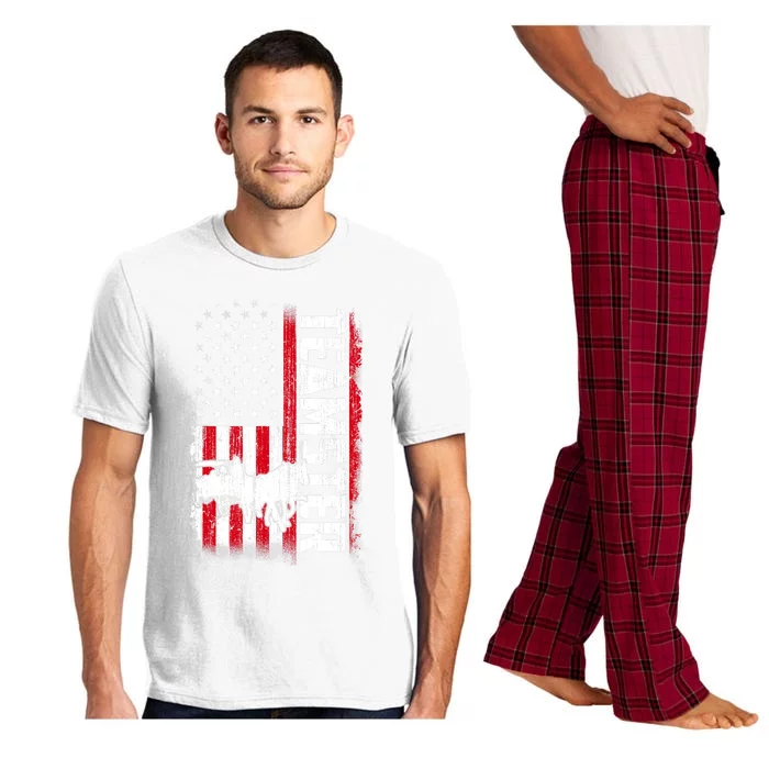 Teamster American Flag Funny Quotes Sayings Pajama Set