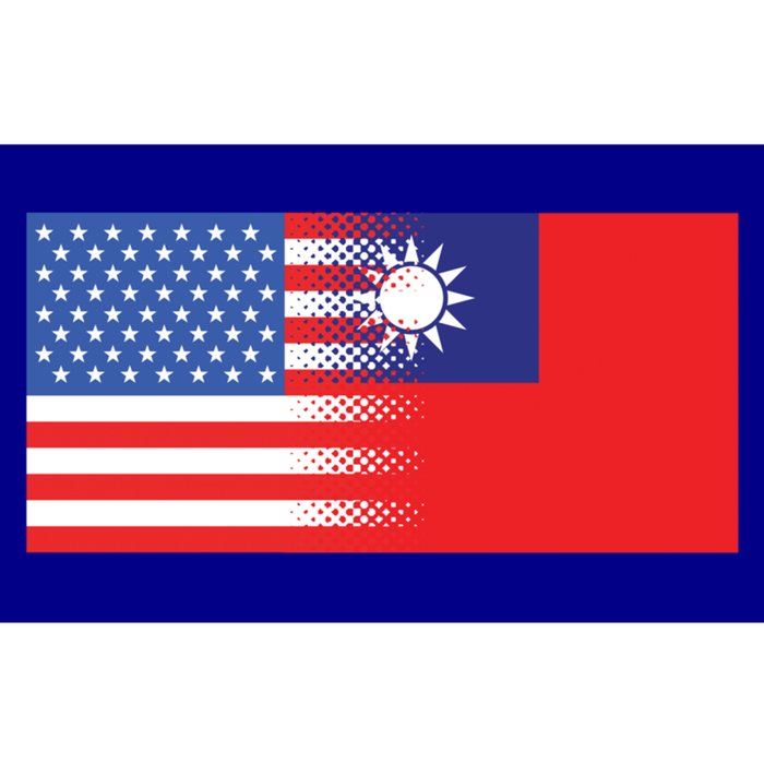 Taiwanese American Flag Us Taiwan Pride Gift Bumper Sticker