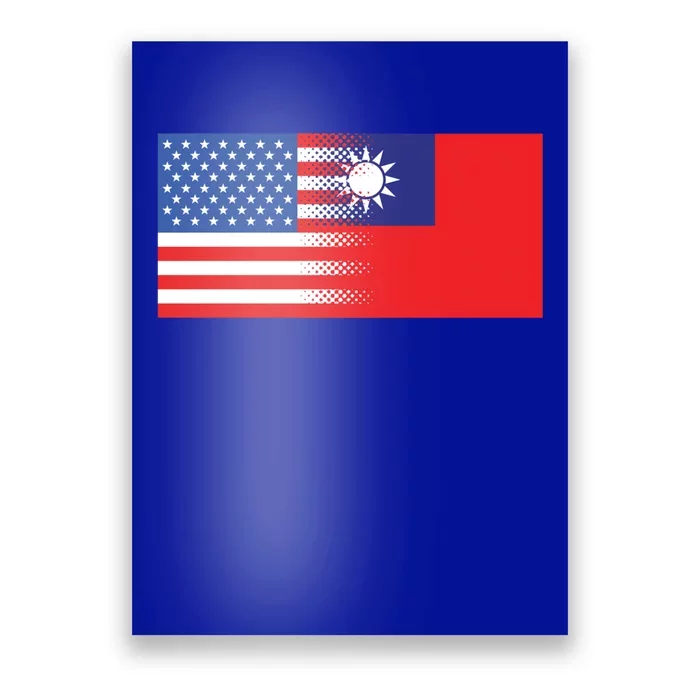 Taiwanese American Flag Us Taiwan Pride Gift Poster