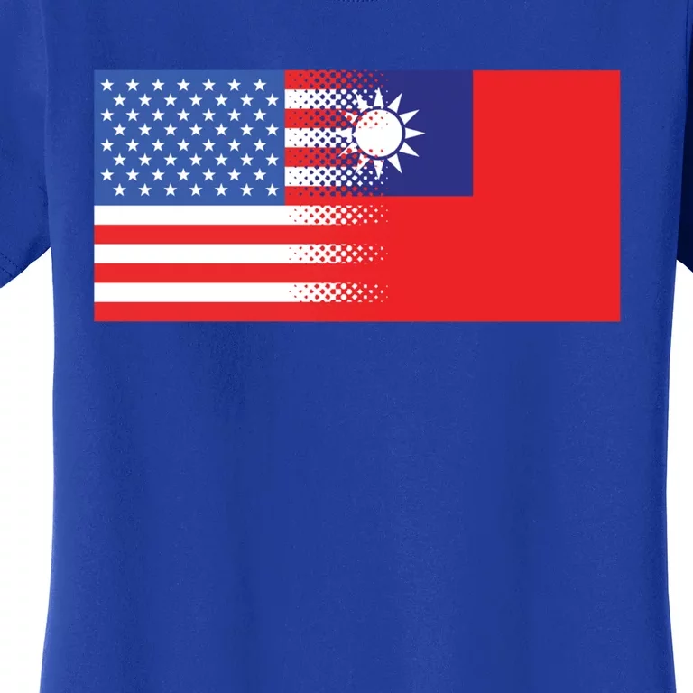 Taiwanese American Flag Us Taiwan Pride Gift Women's T-Shirt