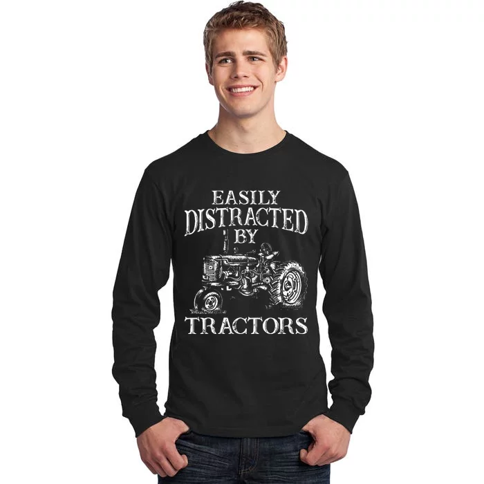 Tractor Art Farming Agriculture Farmer Truck Tall Long Sleeve T-Shirt