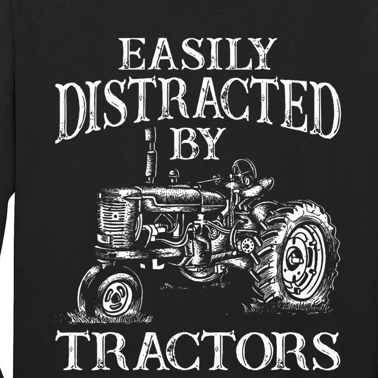 Tractor Art Farming Agriculture Farmer Truck Tall Long Sleeve T-Shirt