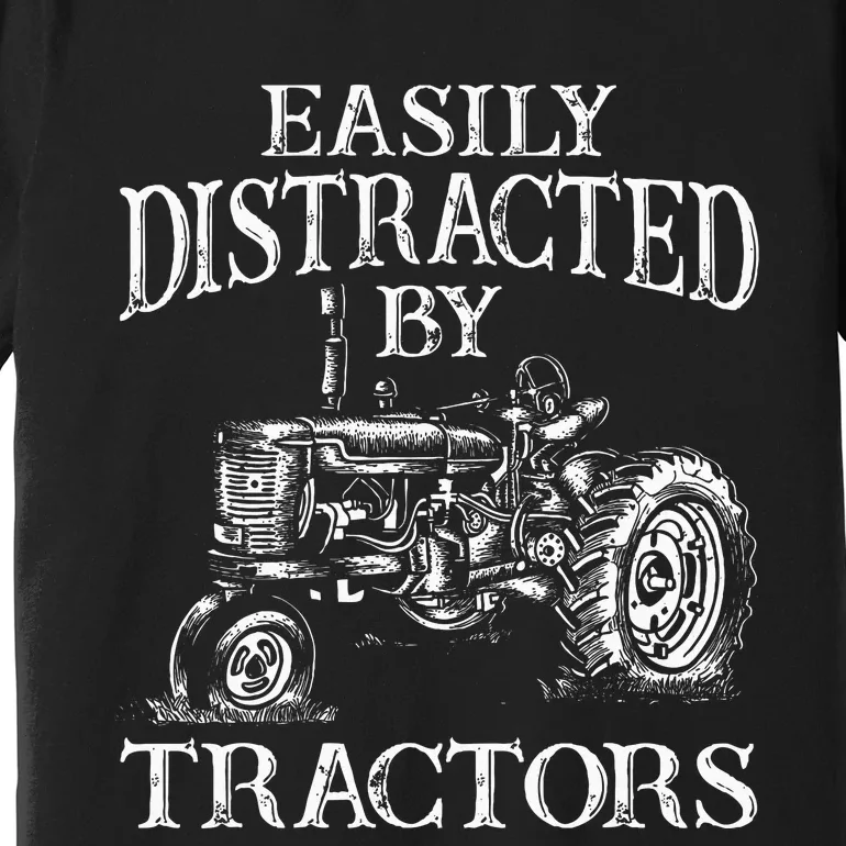 Tractor Art Farming Agriculture Farmer Truck Premium T-Shirt