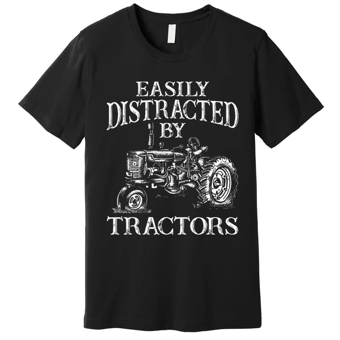 Tractor Art Farming Agriculture Farmer Truck Premium T-Shirt