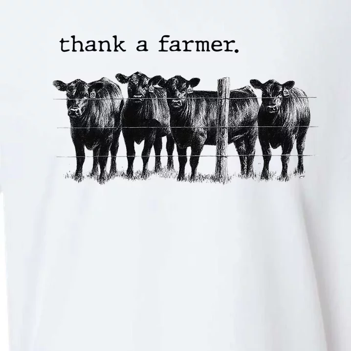 Thank a Farmer Cow Lover Heifer Lover Agriculture Outfit Sueded Cloud Jersey T-Shirt