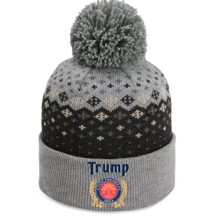 Trump A Fine President 2024 The Baniff Cuffed Pom Beanie