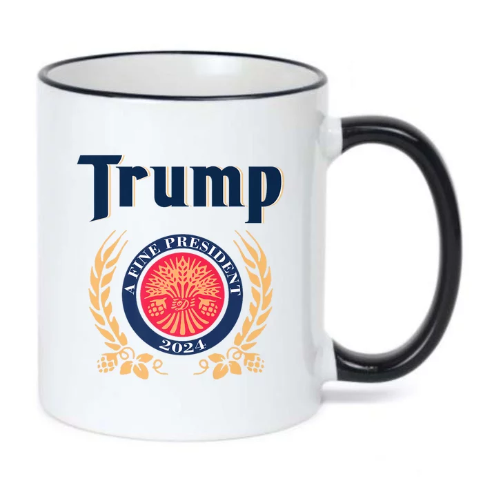 Trump A Fine President 2024 Black Color Changing Mug