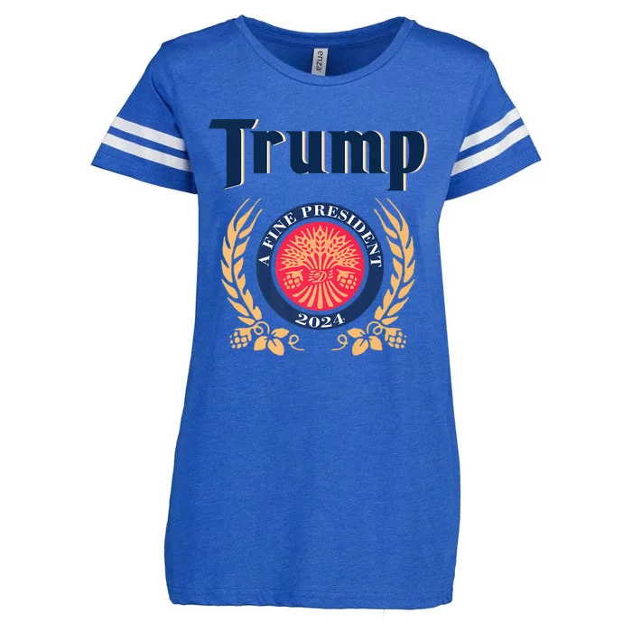 Trump A Fine President 2024 Enza Ladies Jersey Football T-Shirt