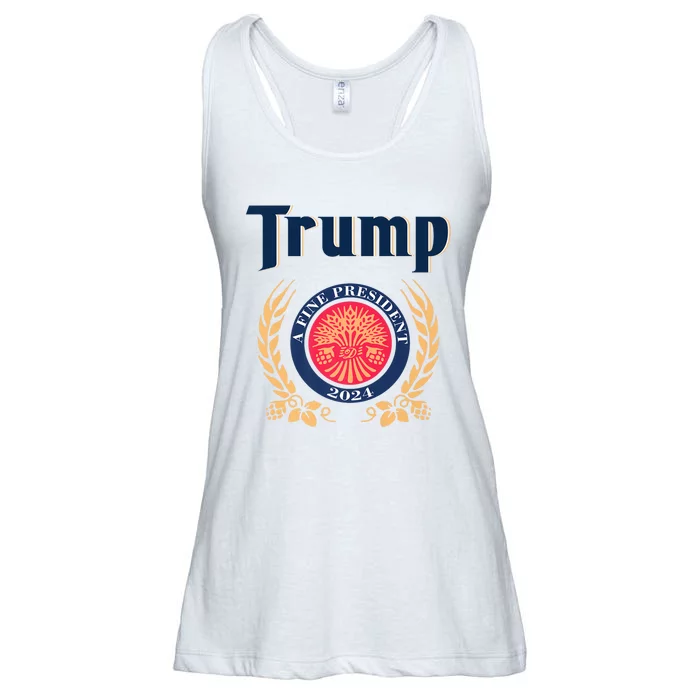 Trump A Fine President 2024 Ladies Essential Flowy Tank