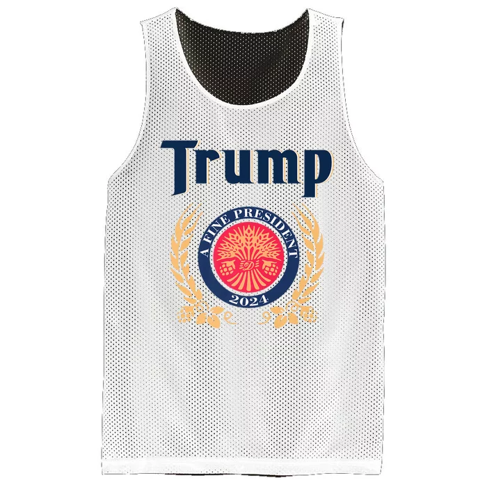 Trump A Fine President 2024 Mesh Reversible Basketball Jersey Tank