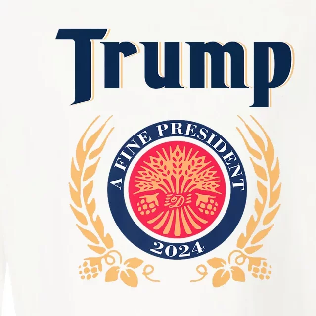 Trump A Fine President 2024 Cropped Pullover Crew