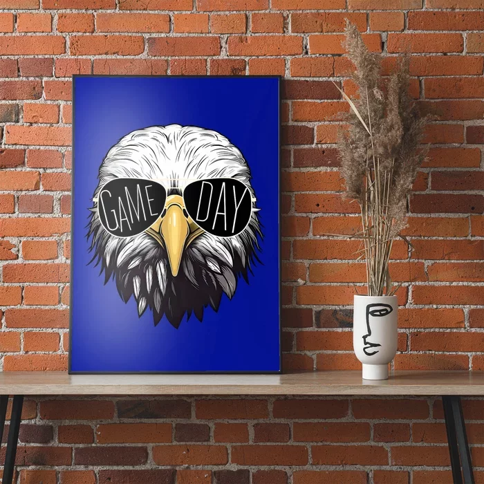 Touchdown American Football Game Day Thanksgiving Bald Eagle Poster