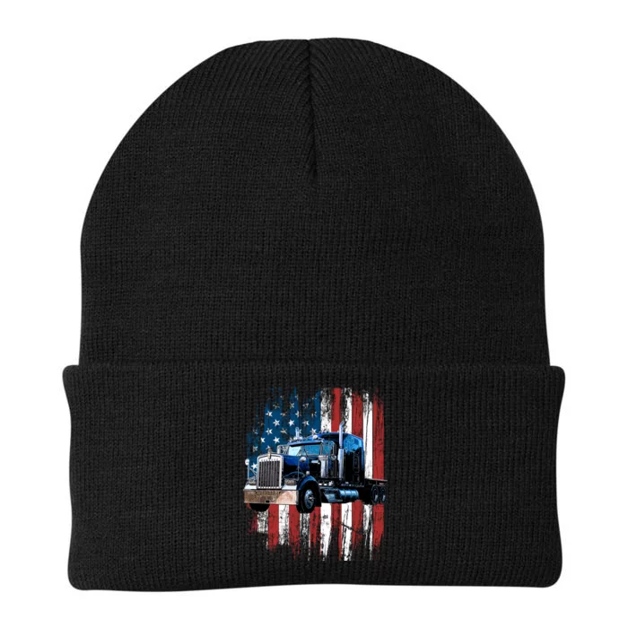 Trucker American Flag Truck Driver Hoodie Truck Driver Gift Knit Cap Winter Beanie