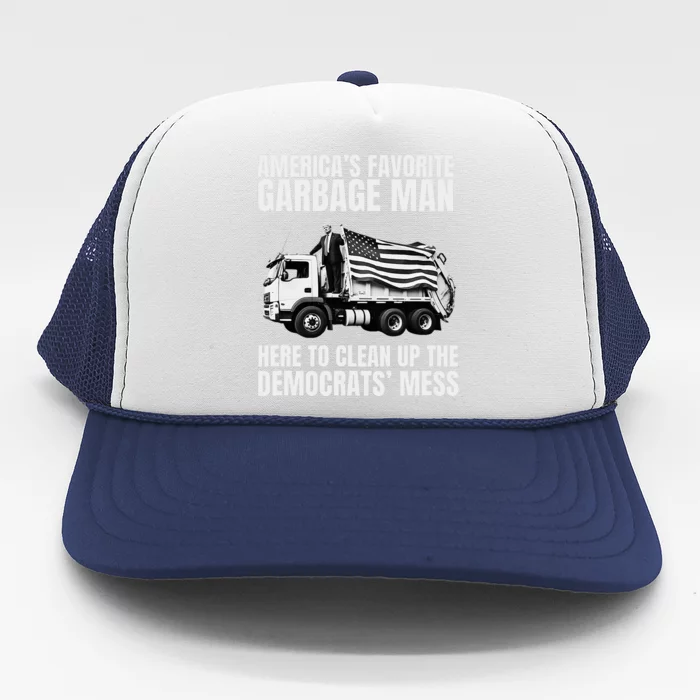 Trump AmericaS Favorite Garbage Man Trash Truck Photo Maga Trucker Hat